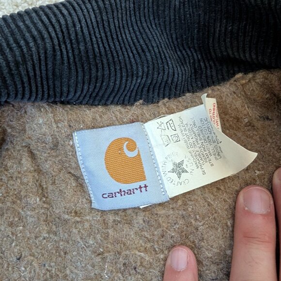 Vintage CARHARTT Insulated Blanket Canvas Jacket MADE IN USA Size Large - Picture 4 of 8